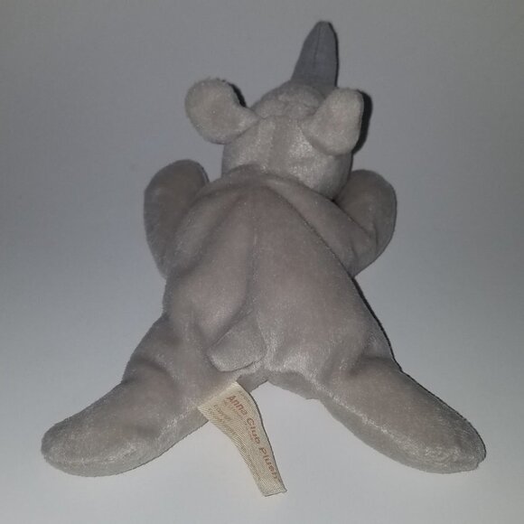 Gray Rhino Bean Bag Plush Anna Club Plush Stuffed Animal Toy 9" Long Netherlands - Picture 4 of 7